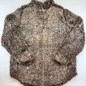 Simply Southern Sherpa Pullover Women's Size Large Quarter‎ Zip Tried & True